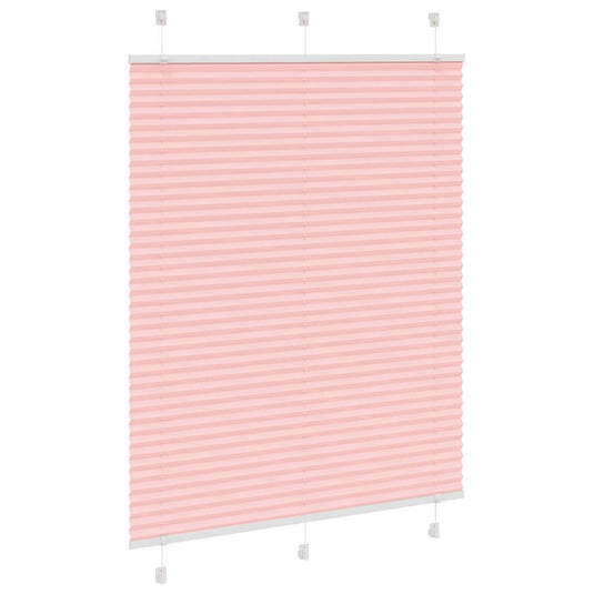 Vidaxl plissé rolgordijn 110x100cm stofbreedte 109,4cm polyester roze