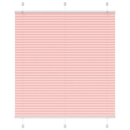 Vidaxl plissé rolgordijn 115x100cm stofbreedte 114,4cm polyester roze