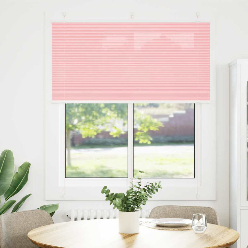 Load image into Gallery viewer, Vidaxl plissé rolgordijn 120x100cm stofbreedte 119,4cm polyester roze
