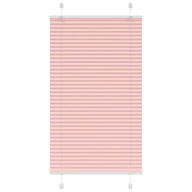 Vidaxl plissé rolgordijn 75x150 cm stofbreedte 74,4 cm polyester roze
