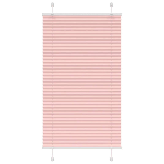 Vidaxl plissé rolgordijn 75x150 cm stofbreedte 74,4 cm polyester roze