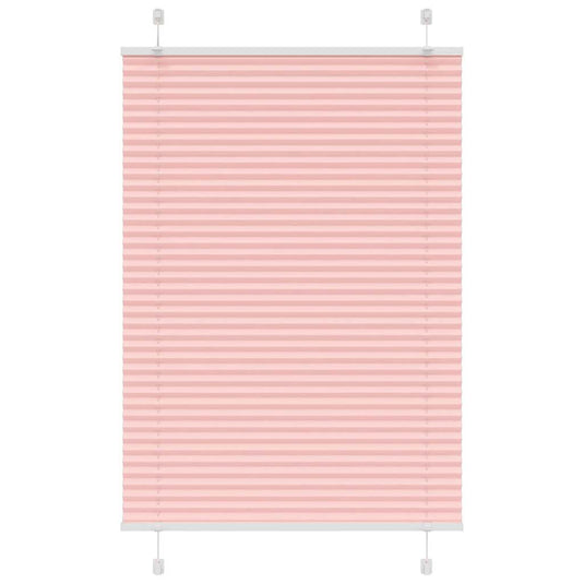 Vidaxl plissé rolgordijn 95x150 cm stofbreedte 94,4 cm polyester roze
