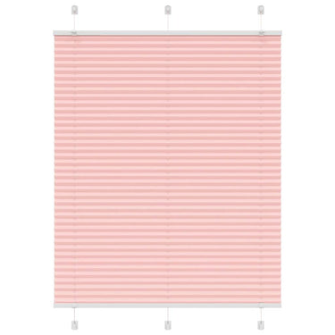 Vidaxl plissé rolgordijn 105x150cm stofbreedte 104,4cm polyester roze