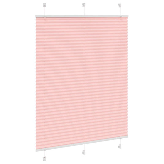 Vidaxl plissé rolgordijn 105x150cm stofbreedte 104,4cm polyester roze