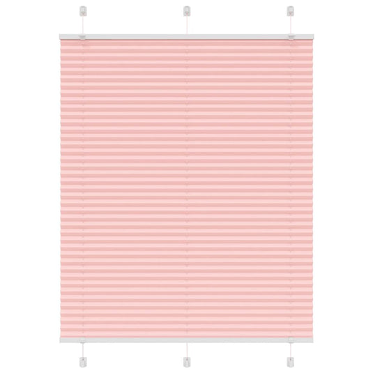 Vidaxl plissé rolgordijn 110x150cm stofbreedte 109,4cm polyester roze