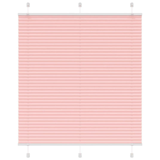 Vidaxl plissé rolgordijn 115x150cm stofbreedte 114,4cm polyester roze