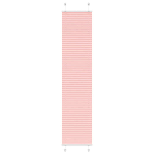 Vidaxl plissé rolgordijn 40x200 cm stofbreedte 39,4 cm polyester roze