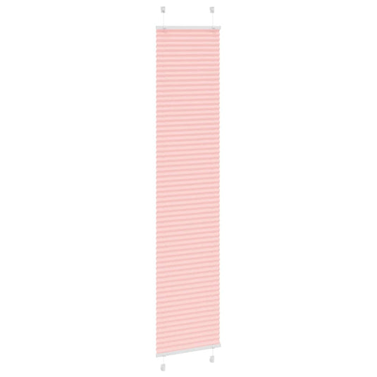 Vidaxl plissé rolgordijn 45x200 cm stofbreedte 44,4 cm polyester roze