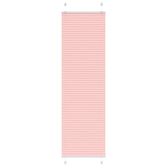 Vidaxl plissé rolgordijn 55x200 cm stofbreedte 54,4 cm polyester roze