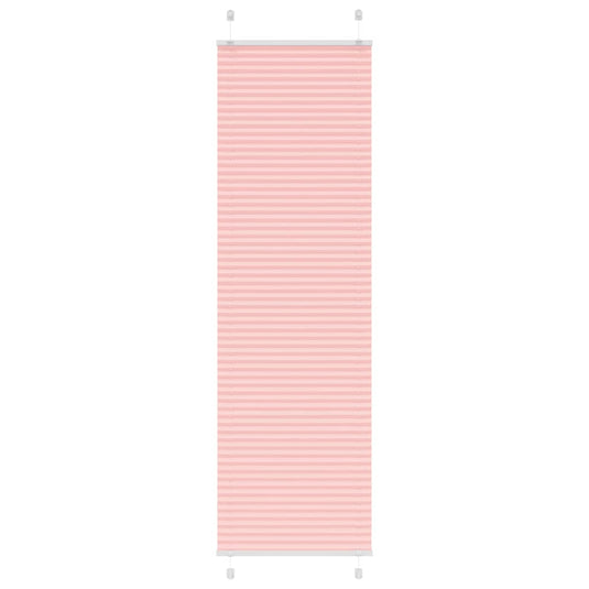 Vidaxl plissé rolgordijn 60x200 cm stofbreedte 59,4 cm polyester roze