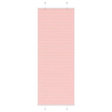 Vidaxl plissé rolgordijn 80x200 cm stofbreedte 79,4 cm polyester roze