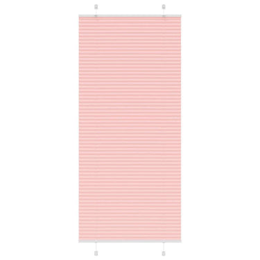 Vidaxl plissé rolgordijn 85x200 cm stofbreedte 84,4 cm polyester roze