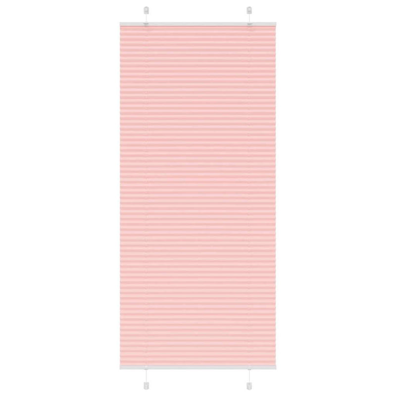 Load image into Gallery viewer, Vidaxl plissé rolgordijn 85x200 cm stofbreedte 84,4 cm polyester roze
