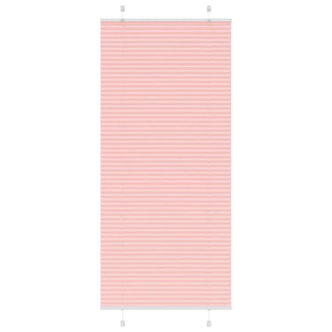 Vidaxl plissé rolgordijn 95x200 cm stofbreedte 94,4 cm polyester roze
