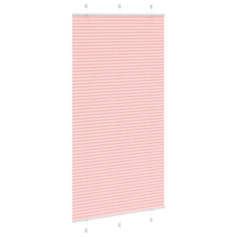 Load image into Gallery viewer, Vidaxl plissé rolgordijn 105x200cm stofbreedte 104,4cm polyester roze
