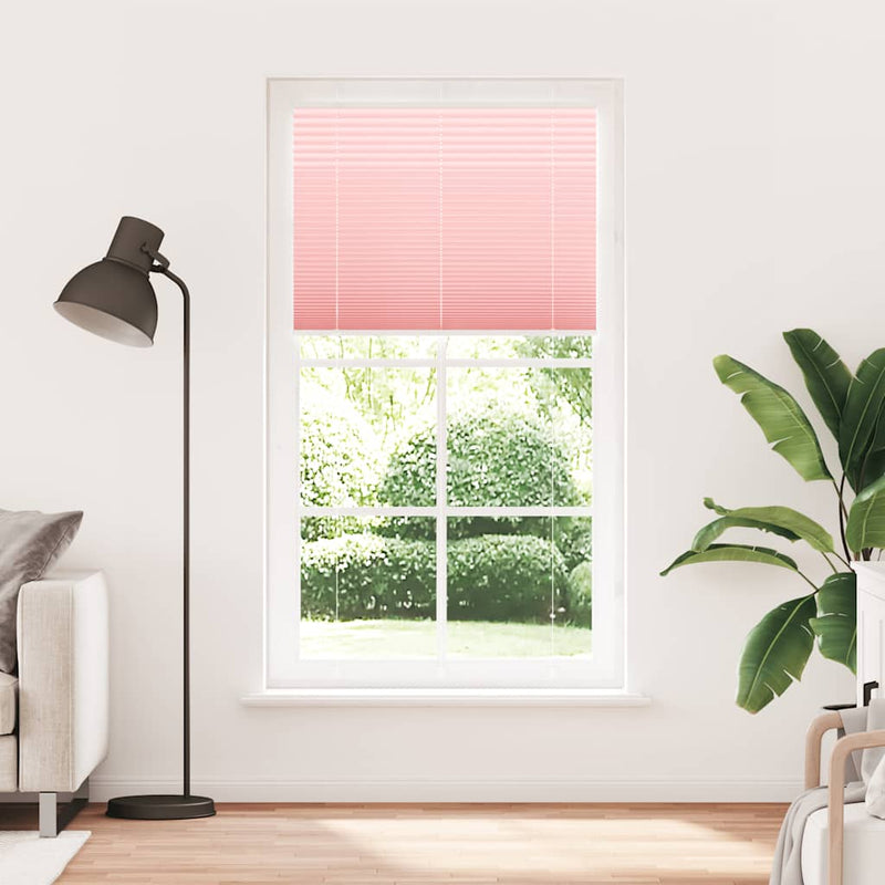Load image into Gallery viewer, Vidaxl plissé rolgordijn 110x200cm stofbreedte 109,4cm polyester roze
