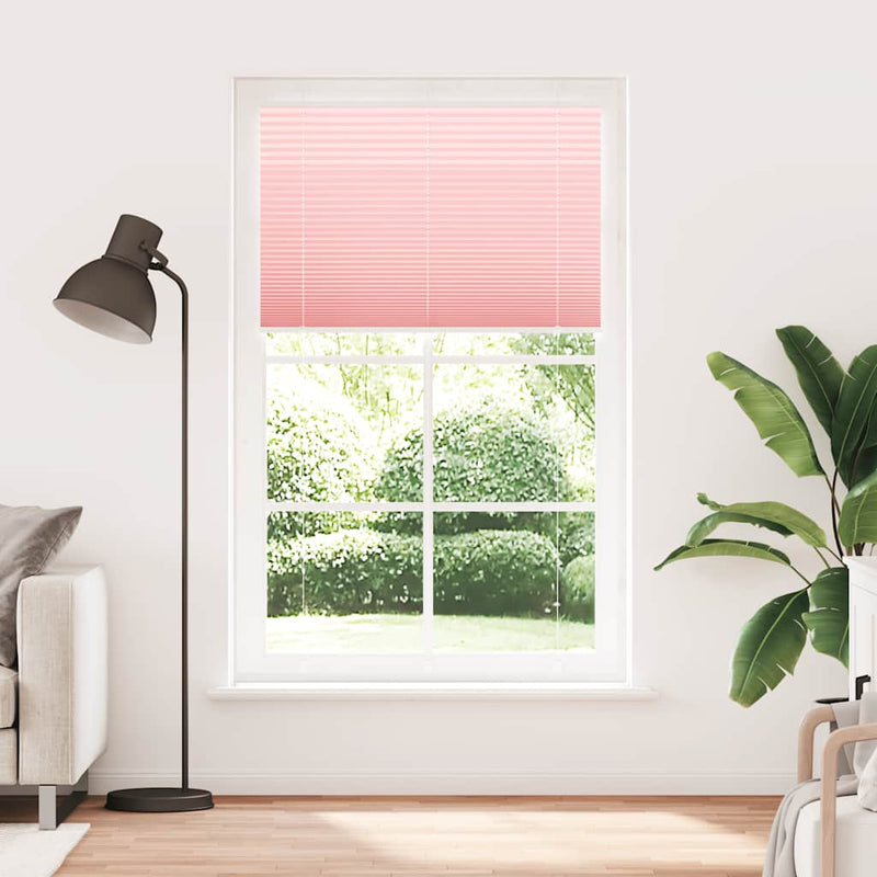 Load image into Gallery viewer, Vidaxl plissé rolgordijn 120x200cm stofbreedte 119,4cm polyester roze
