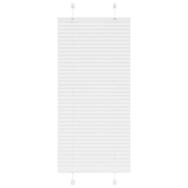 Vidaxl plissé rolgordijn 65x100 cm stofbreedte 64,4 cm polyester wit