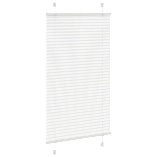 Vidaxl plissé rolgordijn 70x100 cm stofbreedte 69,4 cm polyester wit