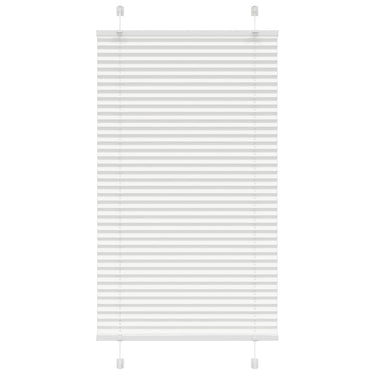 Vidaxl plissé rolgordijn 75x100 cm stofbreedte 74,4 cm polyester wit