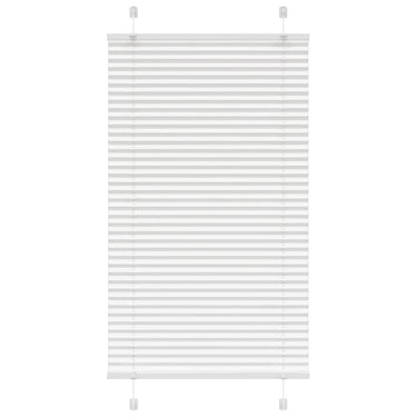 Vidaxl plissé rolgordijn 80x100 cm stofbreedte 79,4 cm polyester wit