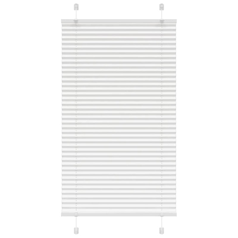 Load image into Gallery viewer, Vidaxl plissé rolgordijn 80x100 cm stofbreedte 79,4 cm polyester wit
