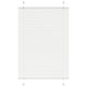 Vidaxl plissé rolgordijn 95x100 cm stofbreedte 94,4 cm polyester wit