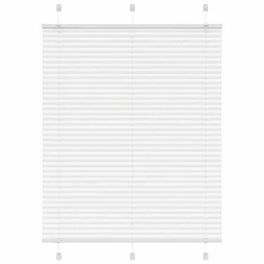 Vidaxl plissé rolgordijn 105x100cm stofbreedte 104,4cm polyester wit