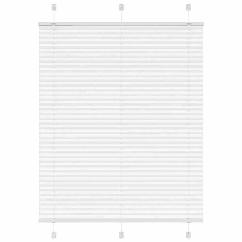 Load image into Gallery viewer, Vidaxl plissé rolgordijn 105x100cm stofbreedte 104,4cm polyester wit

