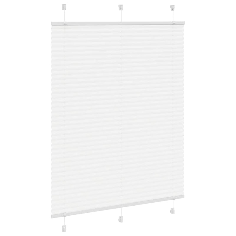 Load image into Gallery viewer, Vidaxl plissé rolgordijn 105x100cm stofbreedte 104,4cm polyester wit
