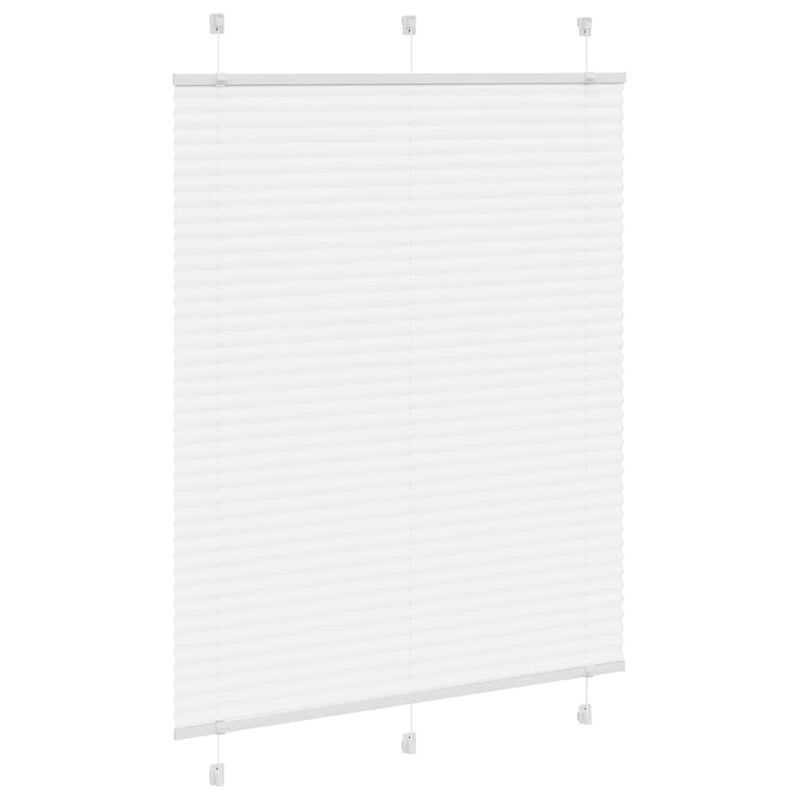 Load image into Gallery viewer, Vidaxl plissé rolgordijn 110x100cm stofbreedte 109,4cm polyester wit

