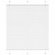 Vidaxl plissé rolgordijn 115x100cm stofbreedte 114,4cm polyester wit