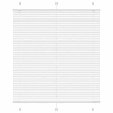 Vidaxl plissé rolgordijn 120x100cm stofbreedte 119,4cm polyester wit