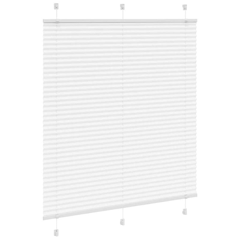 Load image into Gallery viewer, Vidaxl plissé rolgordijn 120x100cm stofbreedte 119,4cm polyester wit

