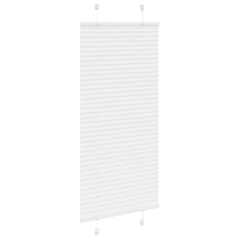 Load image into Gallery viewer, Vidaxl plissé rolgordijn 55x150 cm stofbreedte 54,4 cm polyester wit
