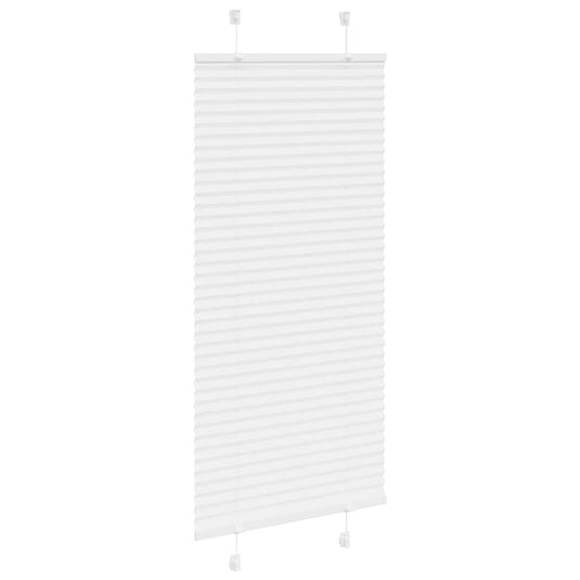 Vidaxl plissé rolgordijn 55x150 cm stofbreedte 54,4 cm polyester wit