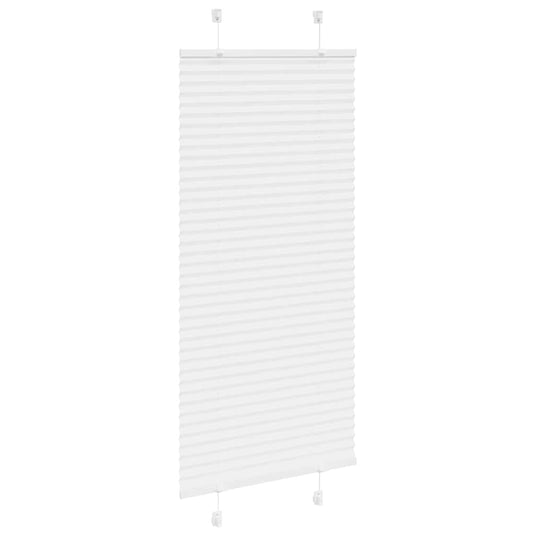 Vidaxl plissé rolgordijn 60x150 cm stofbreedte 59,4 cm polyester wit