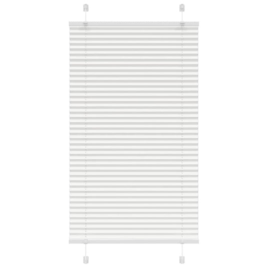 Vidaxl plissé rolgordijn 75x150 cm stofbreedte 74,4 cm polyester wit