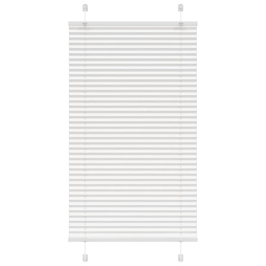 Vidaxl plissé rolgordijn 80x150 cm stofbreedte 79,4 cm polyester wit