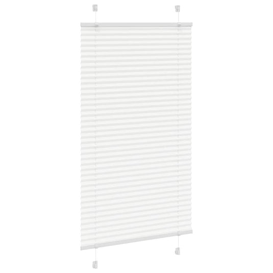 Vidaxl plissé rolgordijn 80x150 cm stofbreedte 79,4 cm polyester wit