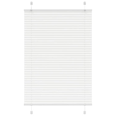 Vidaxl plissé rolgordijn 85x150 cm stofbreedte 84,4 cm polyester wit