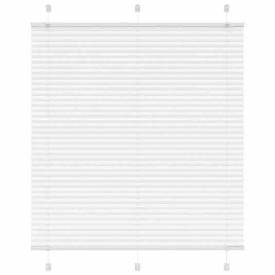 Vidaxl plissé rolgordijn 120x150 cm stofbreedte 119,4cm polyester wit