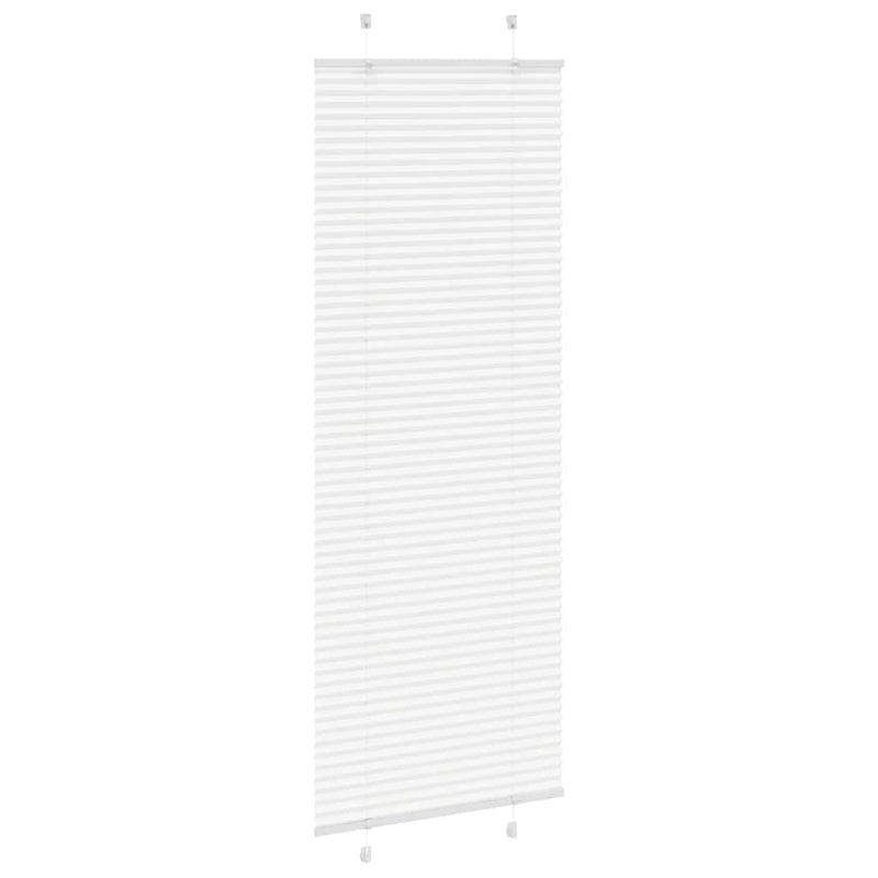 Load image into Gallery viewer, Vidaxl plissé rolgordijn 80x200 cm stofbreedte 79,4 cm polyester wit

