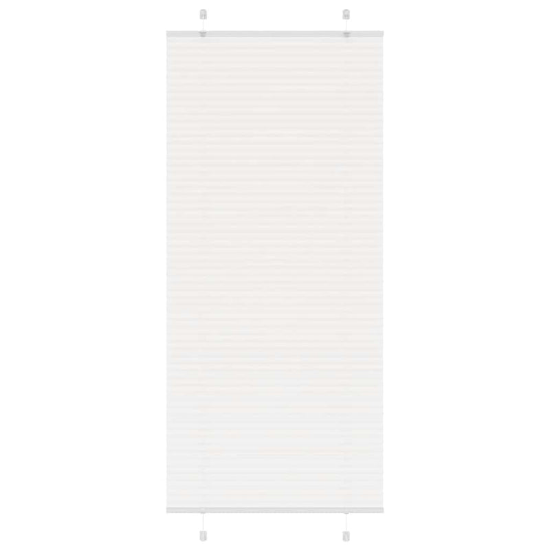 Load image into Gallery viewer, Vidaxl plissé rolgordijn 85x200 cm stofbreedte 84,4 cm polyester wit
