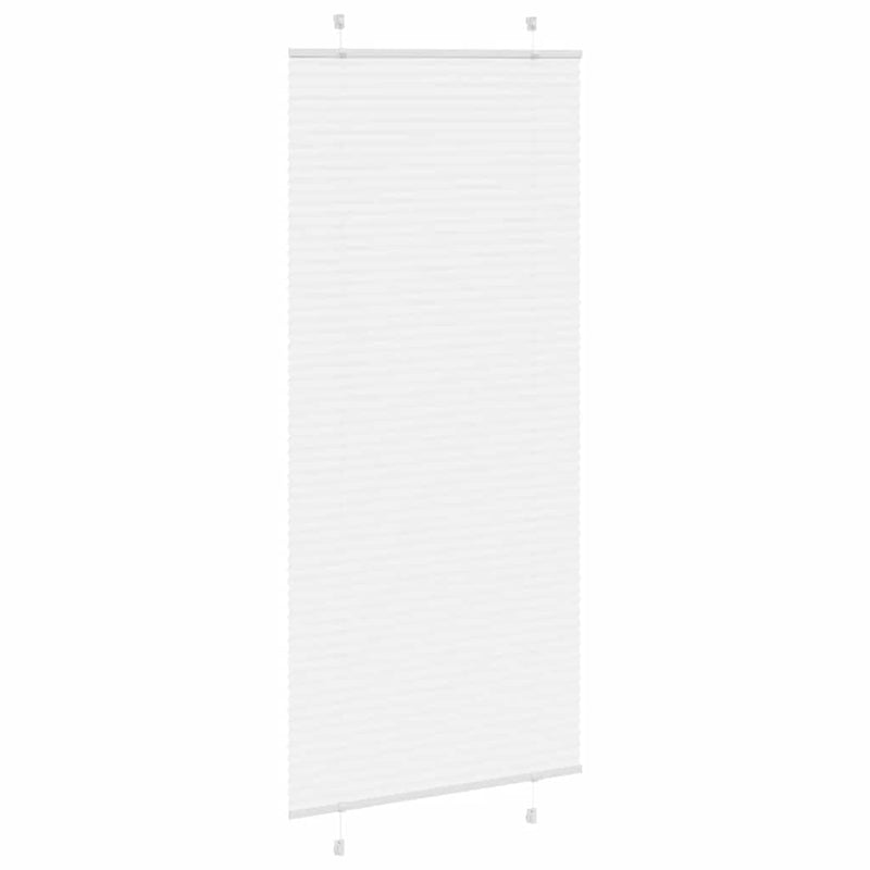 Load image into Gallery viewer, Vidaxl plissé rolgordijn 85x200 cm stofbreedte 84,4 cm polyester wit
