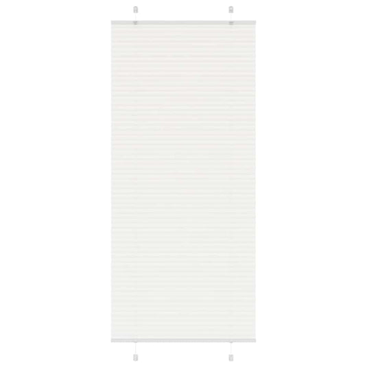 Vidaxl plissé rolgordijn 95x200 cm stofbreedte 94,4 cm polyester wit
