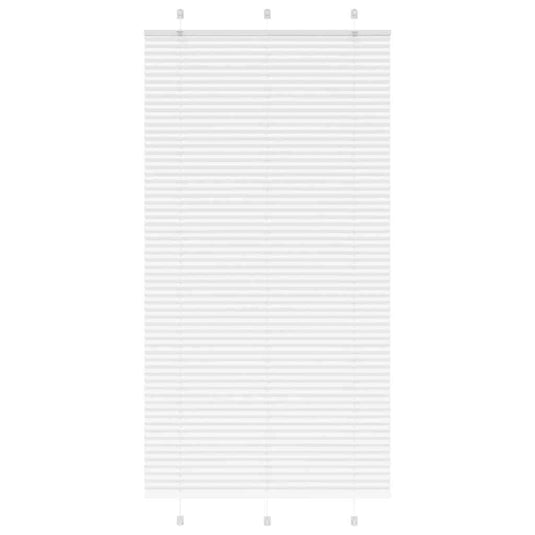 Vidaxl plissé rolgordijn 105x200 cm stofbreedte 104,4cm polyester wit