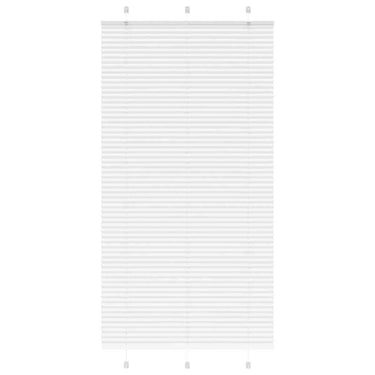 Vidaxl plissé rolgordijn 110x200 cm stofbreedte 109,4cm polyester wit