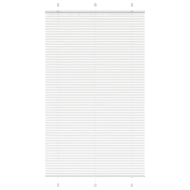 Vidaxl plissé rolgordijn 115x200 cm stofbreedte 114,4cm polyester wit