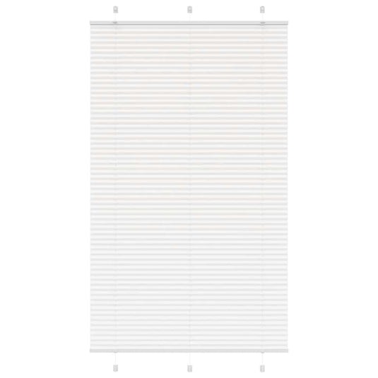 Vidaxl plissé rolgordijn 120x200 cm stofbreedte 119,4cm polyester wit